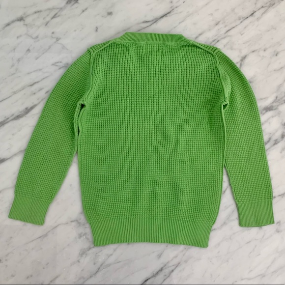 Peek Waffle Knit Green Sweater - Picture 3 of 7